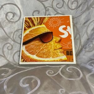 Porcelain Shock Top Drink Coaster